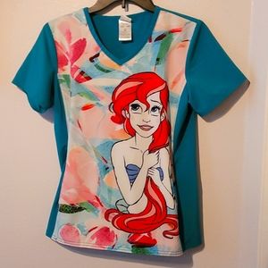 Little mermaid Scrub top